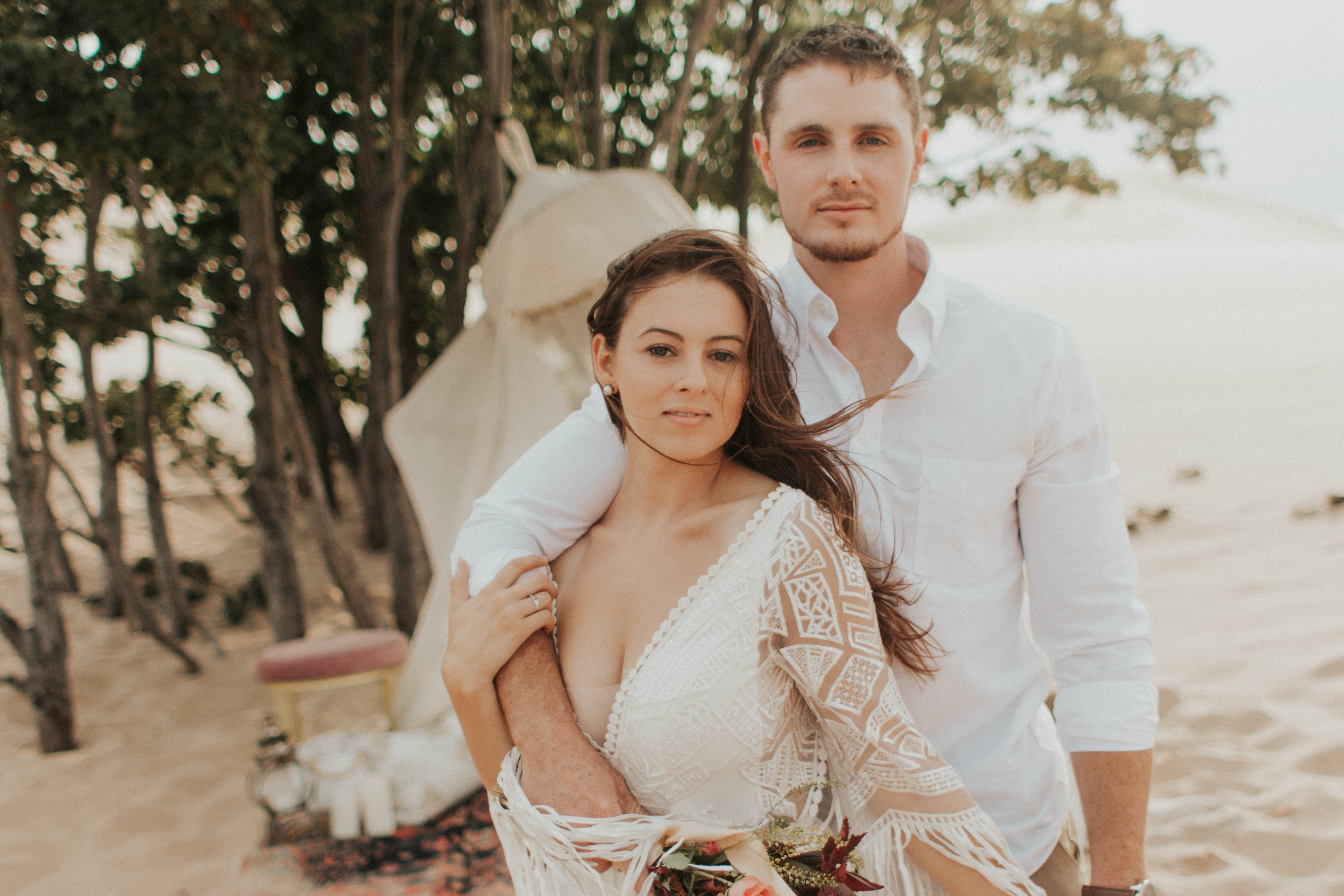 Silver Lake Sand Dunes Styled Elopement