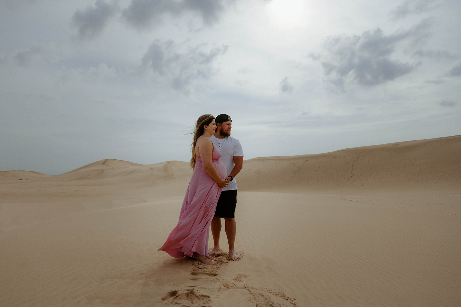 Maternity session at Silver Lake Sand Dunes in West Michigan.
